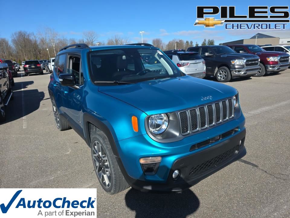 Bikini Metallic Clearcoat 2022 Jeep Renegade Limited 4WD SUV / Crossover Four-Wheel Drive 9-Speed Automatic