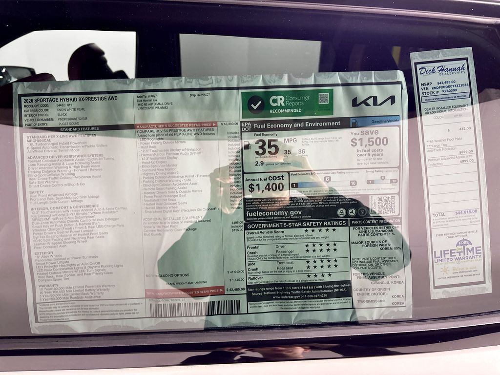 2026 Kia Sportage Hybrid SX-Prestige