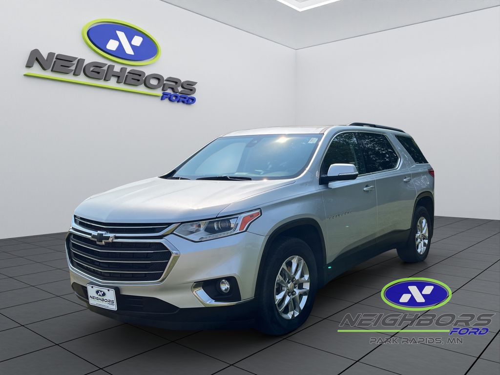 Silver Ice Metallic 2021 Chevrolet Traverse SUV / Crossover Four-Wheel Drive 9-Speed Automatic
