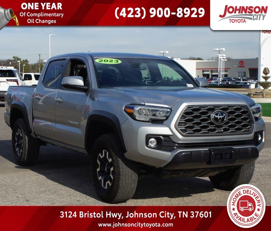 Celestial Silver Metallic 2023 Toyota Tacoma TRD Off Road Double Cab 4WD Pickup Truck Four-Wheel Drive Automatic