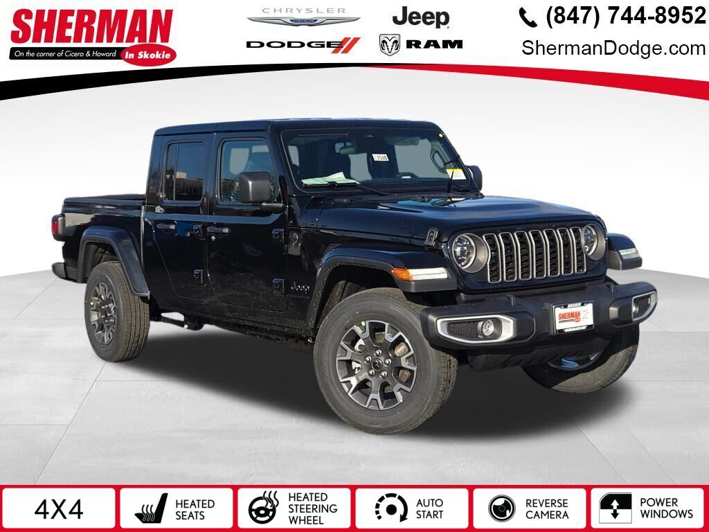 Black Clearcoat 2026 Jeep Gladiator Pickup Truck Four-Wheel Drive 8-Speed Automatic