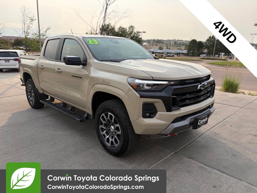 Sand Dune Metallic 2023 Chevrolet Colorado Pickup Truck Four-Wheel Drive 8-Speed Automatic