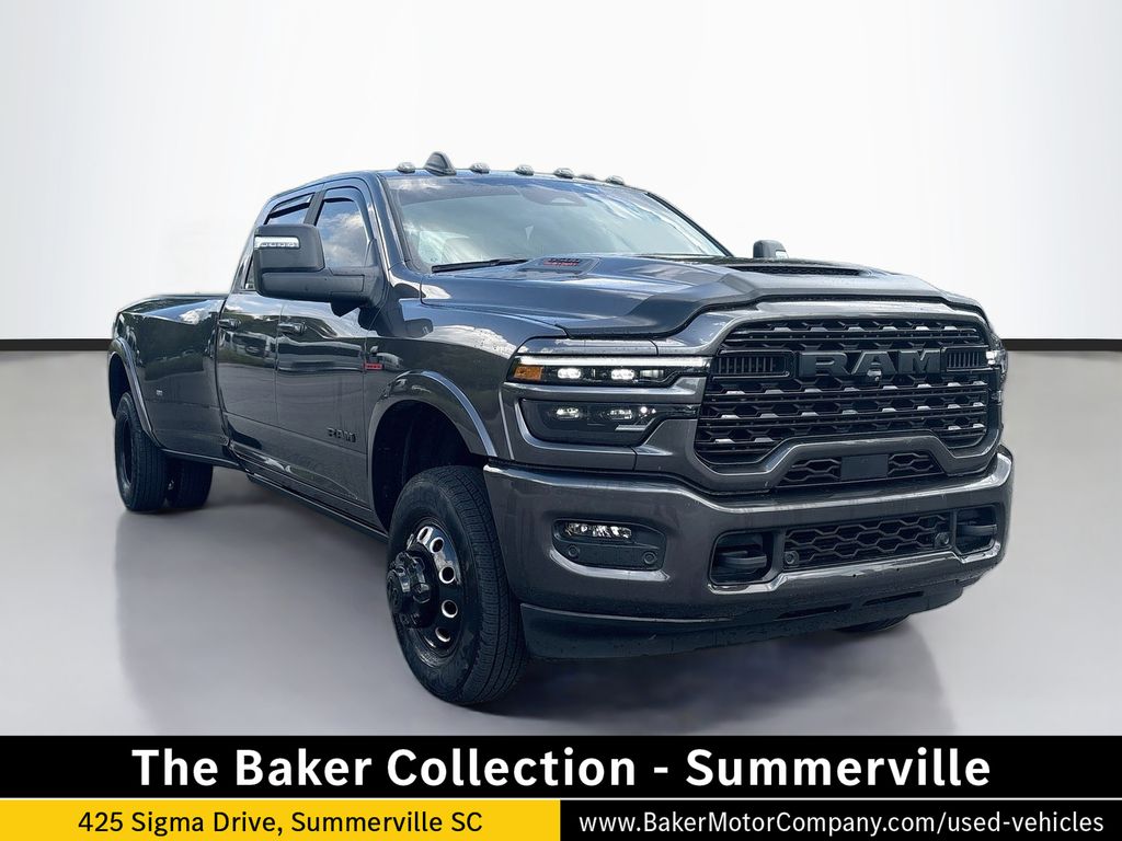 Gray (Granite Crystal Metallic Clearcoat) 2025 RAM 3500 Pickup Truck Four-Wheel Drive 8-Speed Automatic