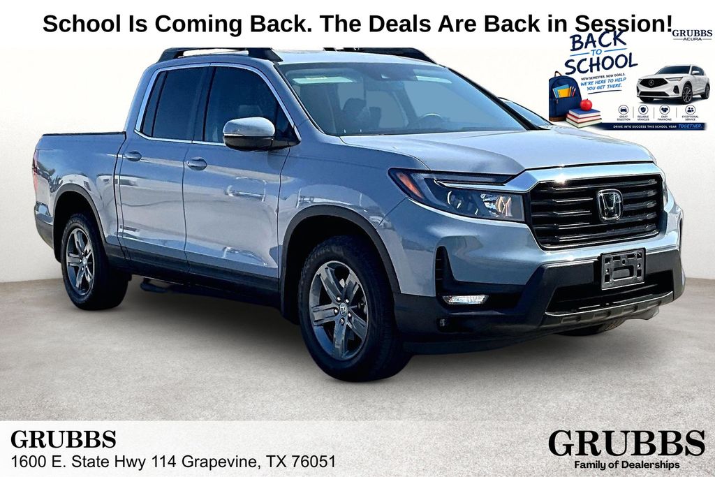 Sonic Gray Pearl 2023 Honda Ridgeline Pickup Truck All-Wheel Drive 9-Speed Automatic