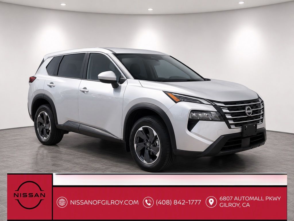 Brilliant Silver Metallic 2024 Nissan Rogue SUV / Crossover Front-Wheel Drive Continuously Variable Transmission