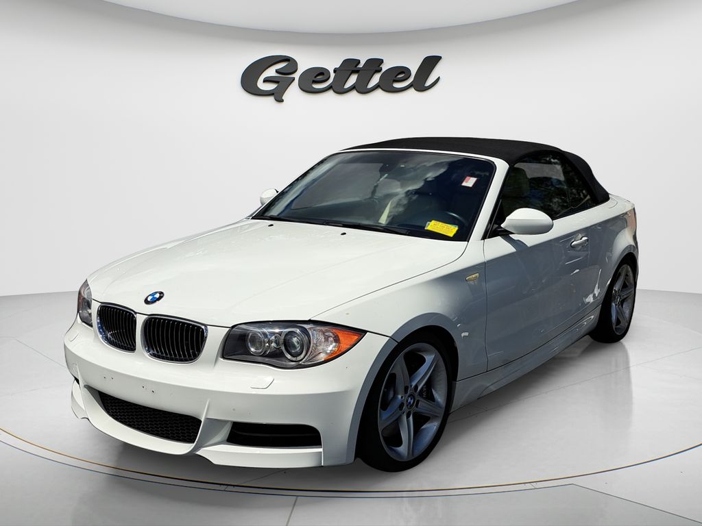 Alpine White 2008 BMW 1 Series 135i Convertible RWD Convertible Rear-Wheel Drive 6-Speed Automatic