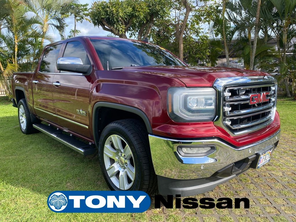 Crimson Red Tintcoat 2016 GMC Sierra 1500 SLT Crew Cab Pickup Truck 4X2 8-Speed Automatic Overdrive