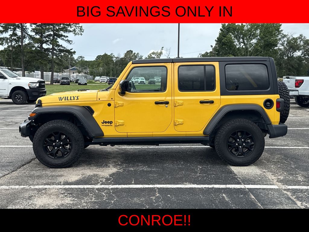 2021 Jeep Wrangler Unlimited Willys Yellow at Bayway Chrysler Dodge Jeep Ram