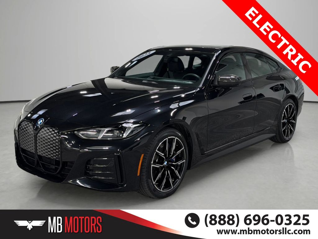 Black Sapphire Metallic 2025 BMW i4 Sedan All-Wheel Drive Automatic