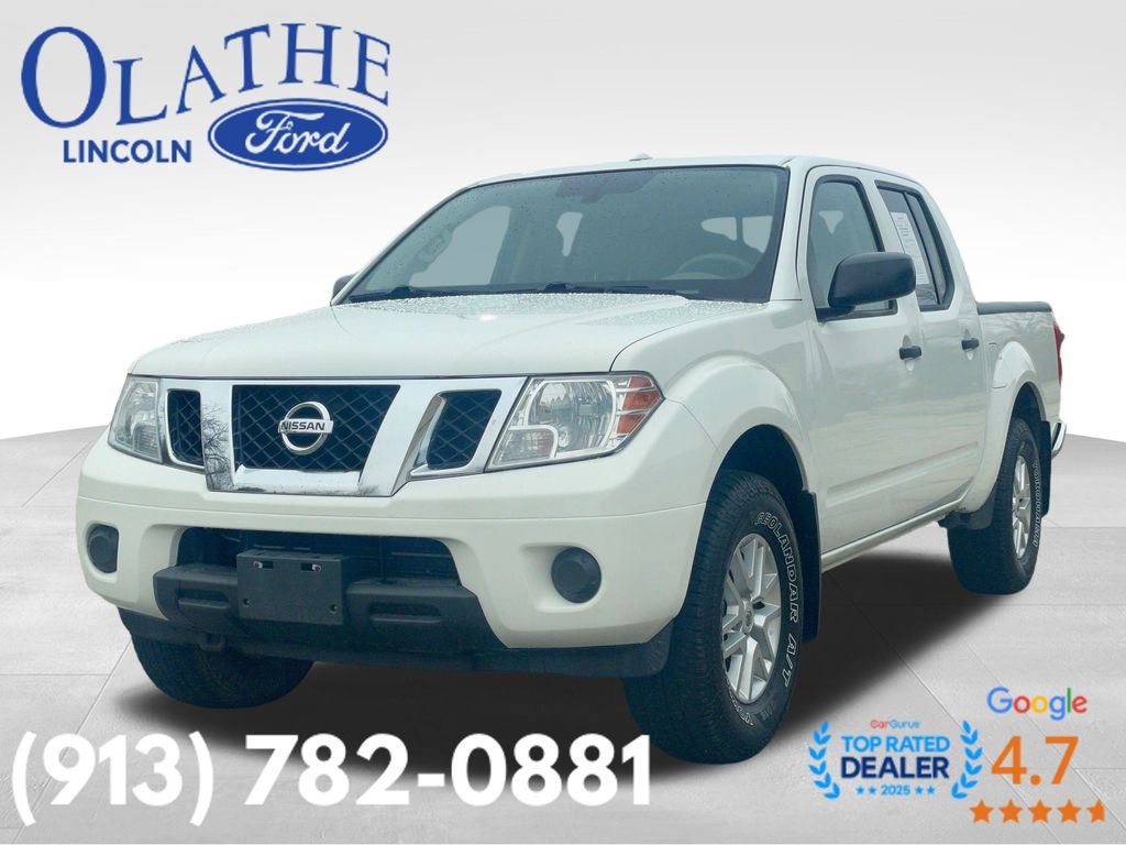 Glacier White 2016 Nissan Frontier SV Crew Cab 4WD Pickup Truck Four-Wheel Drive 5-Speed Automatic Overdrive