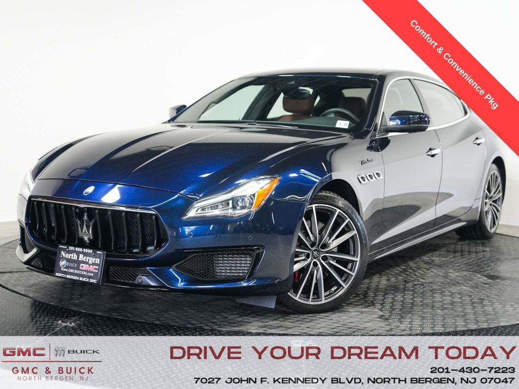 Blue 2022 Maserati Quattroporte Sedan All-Wheel Drive 8-Speed Automatic