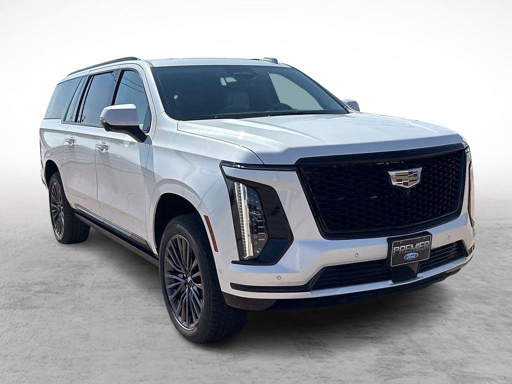 Crystal White Tricoat 2025 Cadillac Escalade ESV SUV / Crossover Four-Wheel Drive Automatic