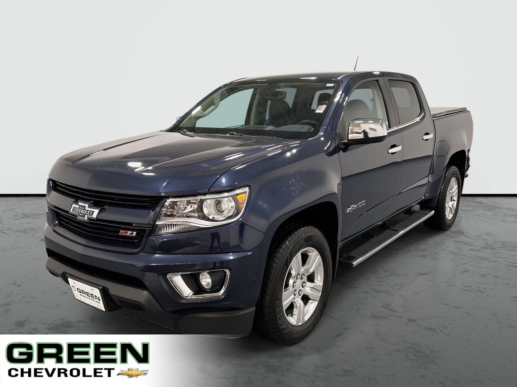 Centennial Blue Metallic 2018 Chevrolet Colorado Pickup Truck Four-Wheel Drive 8-Speed Automatic