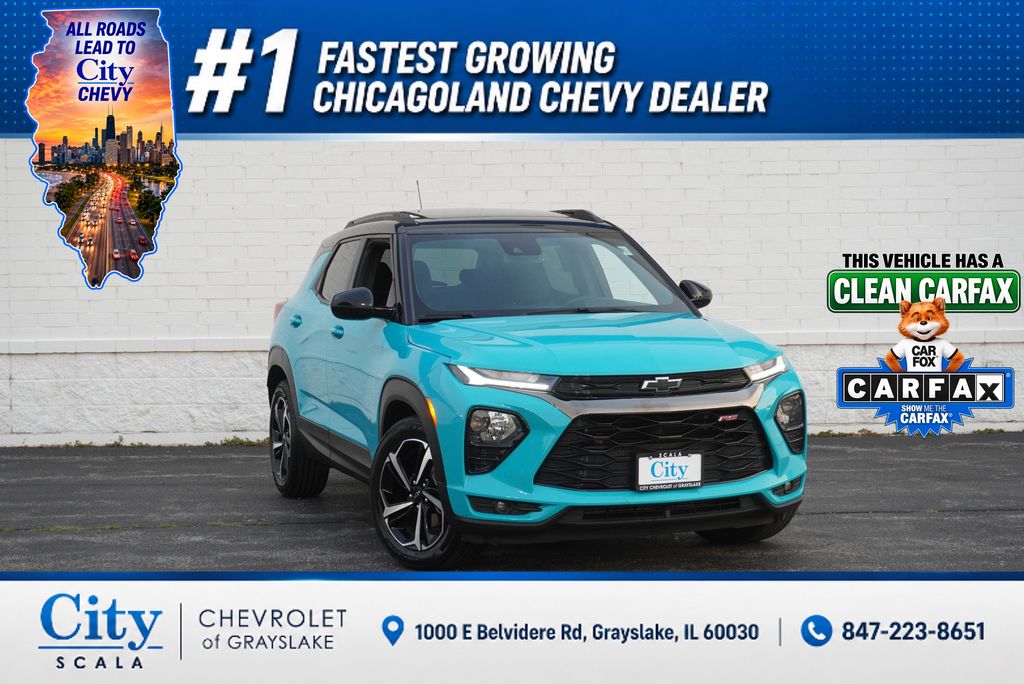 Oasis Blue 2021 Chevrolet Trailblazer SUV / Crossover Front-Wheel Drive Continuously Variable Transmission