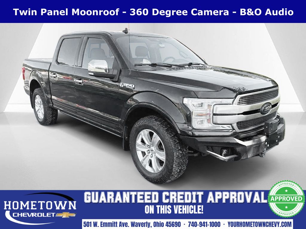 Black Metallic 2019 Ford F-150 Platinum SuperCrew 4WD Pickup Truck Four-Wheel Drive Automatic
