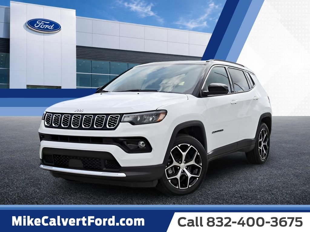 Bright White Clearcoat 2024 Jeep Compass SUV / Crossover Four-Wheel Drive 8-Speed Automatic