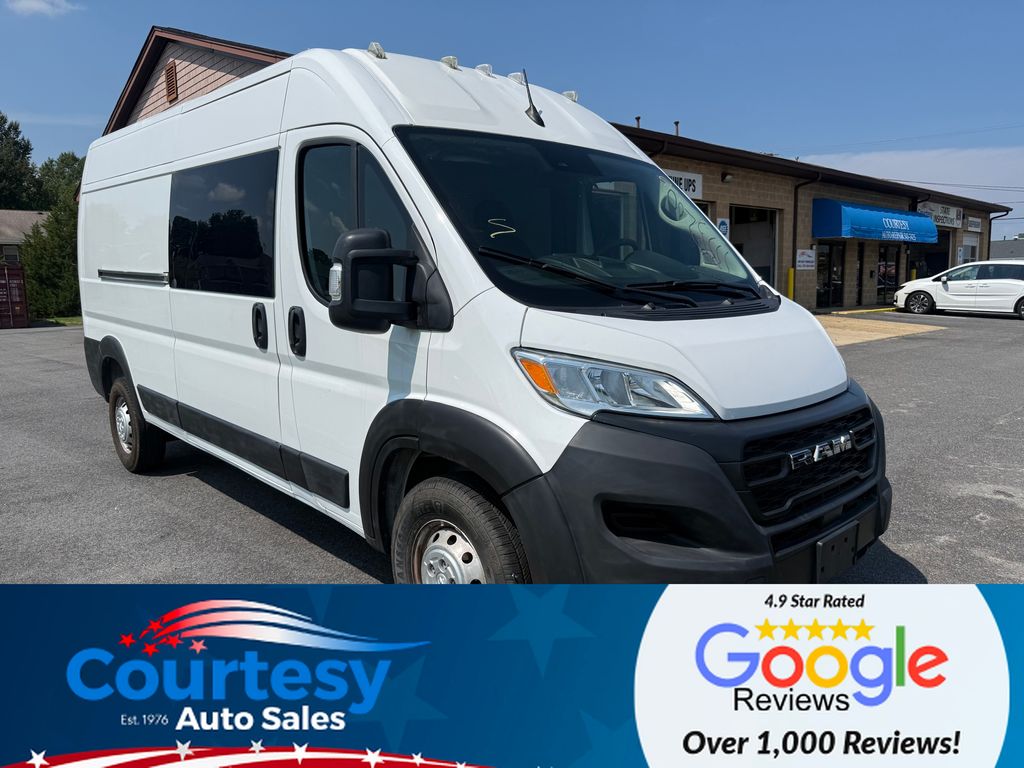 Bright White Clearcoat 2023 RAM ProMaster Van Front-Wheel Drive 9-Speed Automatic