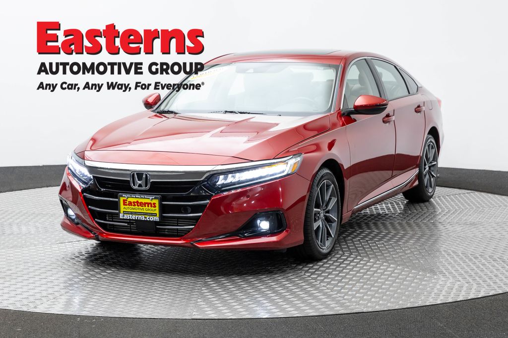 Red 2021 Honda Accord EX-L FWD Sedan Front-Wheel Drive Continuously Variable Transmission