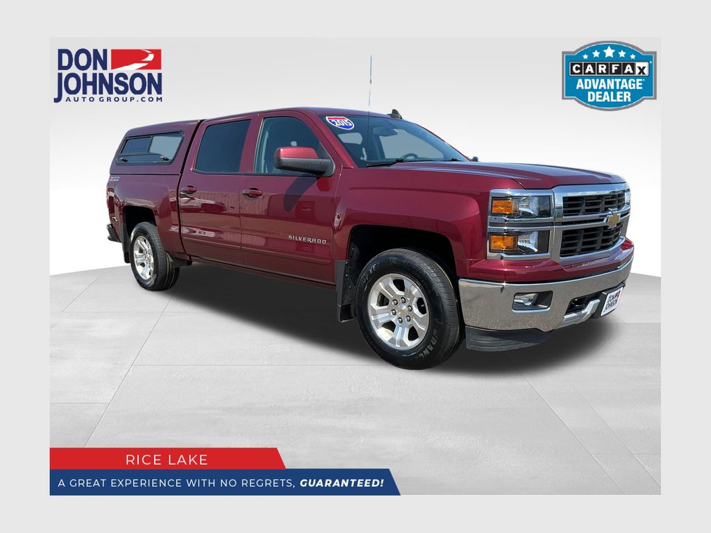 Red (Deep Ruby Metallic) 2015 Chevrolet Silverado 1500 Pickup Truck Four-Wheel Drive 6-Speed Automatic Overdrive