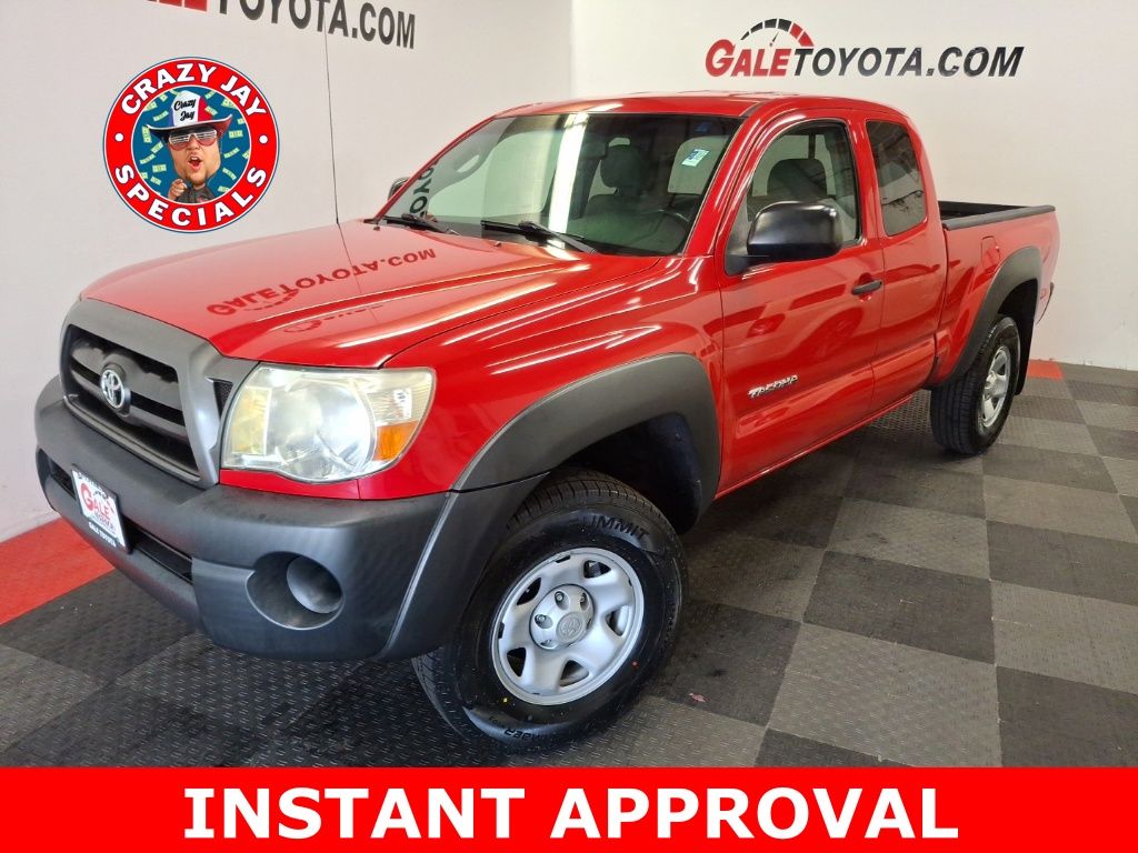 Radiant Red 2007 Toyota Tacoma Access Cab V6 4WD Pickup Truck Four-Wheel Drive 5-Speed Automatic Overdrive