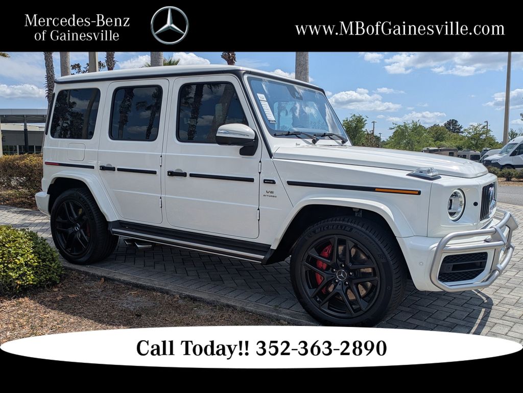 Polar White 2023 Mercedes-Benz G-Class AMG G 63 4MATIC SUV / Crossover All-Wheel Drive 9-Speed Automatic