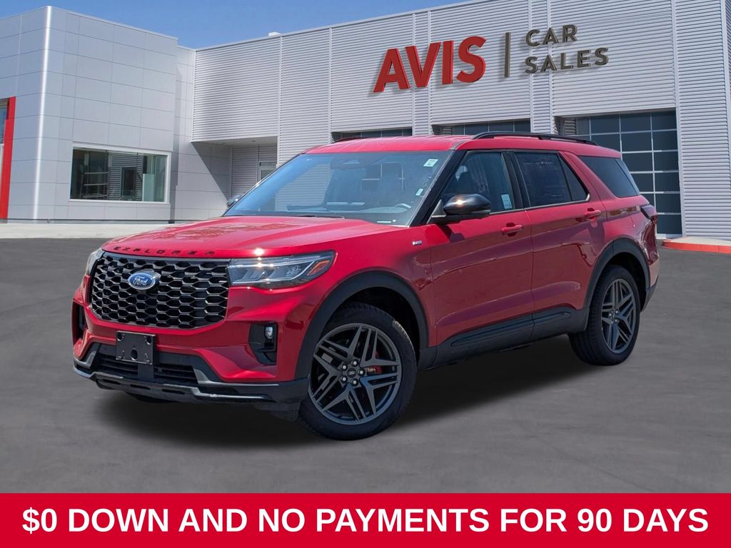 Rapid Red Metallic TC 2025 Ford Explorer SUV / Crossover All-Wheel Drive Automatic