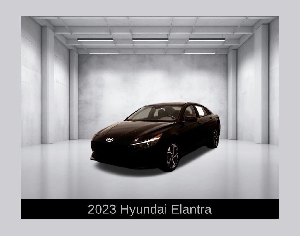 Onyx Black 2023 Hyundai Elantra Sedan Front-Wheel Drive Continuously Variable Transmission
