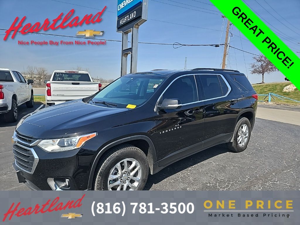 Mosaic Black Metallic 2021 Chevrolet Traverse LT Cloth AWD SUV / Crossover Four-Wheel Drive 9-Speed Automatic