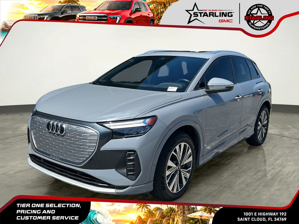 Pebble Gray 2023 Audi Q4 e-tron SUV / Crossover Rear-Wheel Drive Automatic