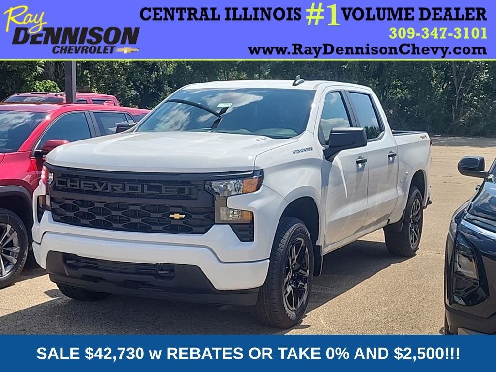 Summit White 2026 Chevrolet Silverado 1500 Pickup Truck Four-Wheel Drive 8-Speed Automatic