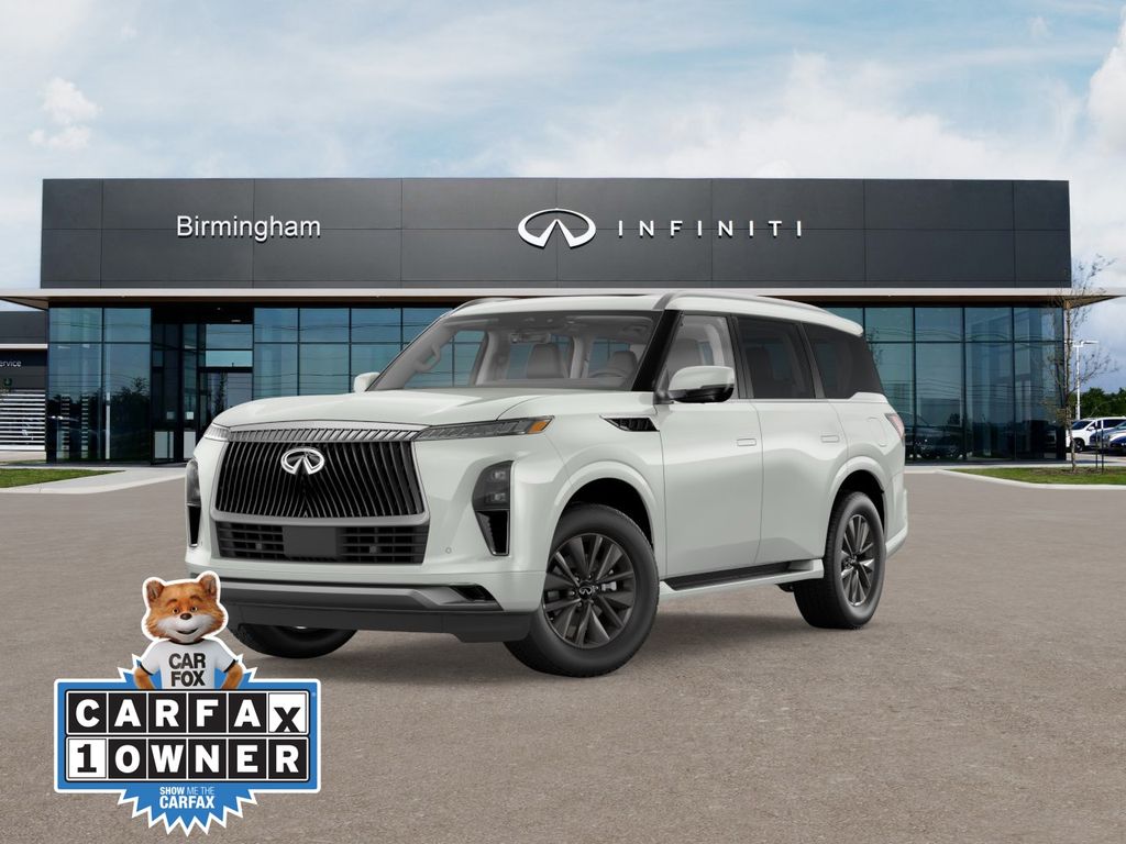 Radiant White 2026 INFINITI QX80 Pure 4WD SUV / Crossover All-Wheel Drive 9-Speed Automatic