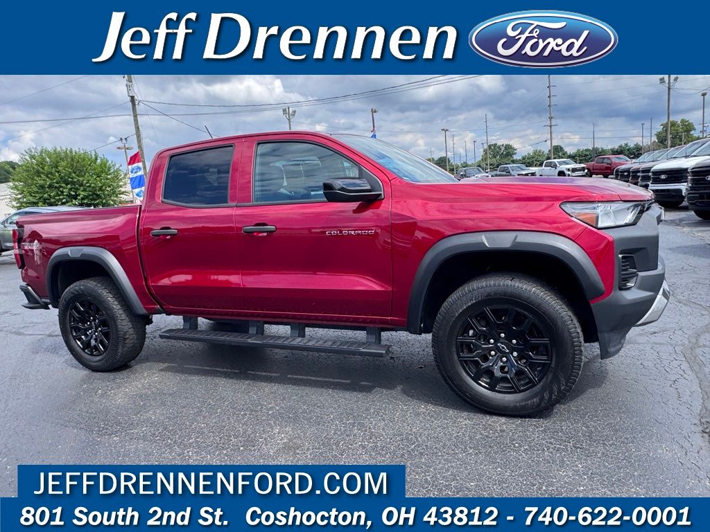 Red 2024 Chevrolet Colorado Pickup Truck Four-Wheel Drive 8-Speed Automatic