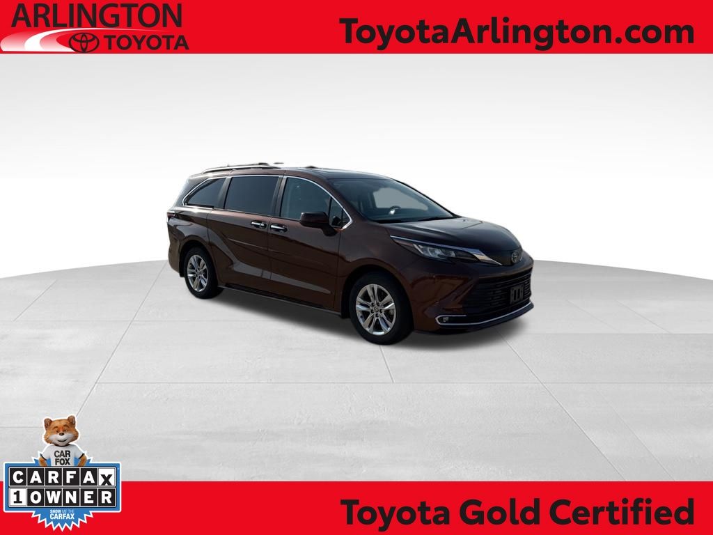 Sunset Bronze 2023 Toyota Sienna XLE 7-Passenger FWD Minivan Front-Wheel Drive Continuously Variable Transmission