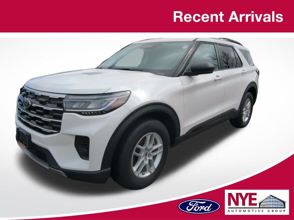 White Metallic 2026 Ford Explorer Active AWD SUV / Crossover All-Wheel Drive Automatic