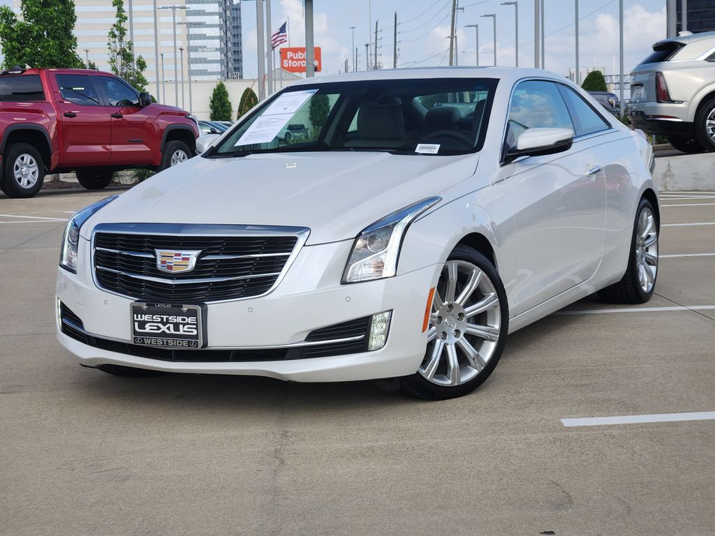 Crystal White 2019 Cadillac ATS Coupe 2.0T Luxury RWD Coupe Rear-Wheel Drive 8-Speed Automatic