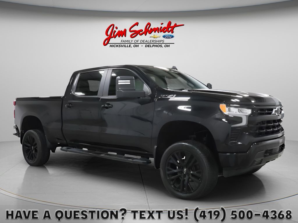 Black 2024 Chevrolet Silverado 1500 Pickup Truck Four-Wheel Drive Automatic