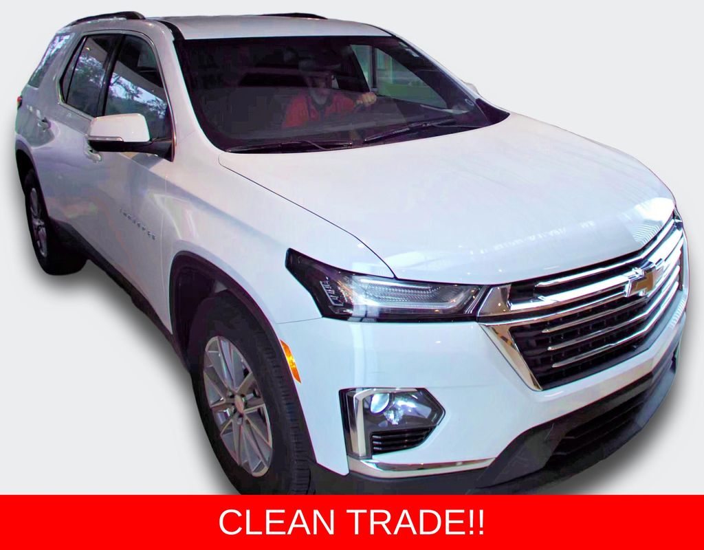 Summit White 2023 Chevrolet Traverse SUV / Crossover Four-Wheel Drive 9-Speed Automatic