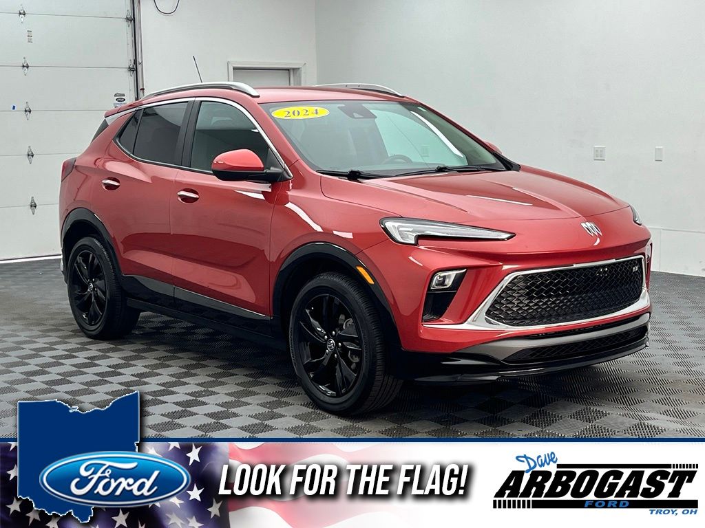 Sunrise Red Metallic 2024 Buick Encore GX SUV / Crossover Front-Wheel Drive Continuously Variable Transmission