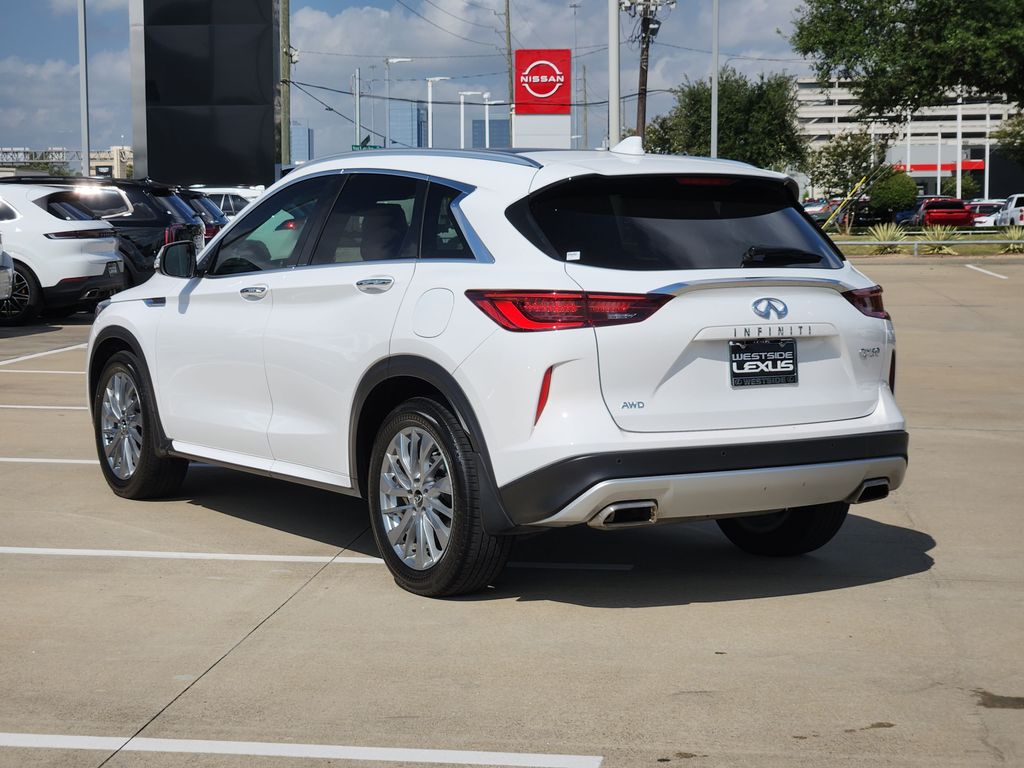 2023 INFINITI QX50 LUXE White at South Houston Nissan