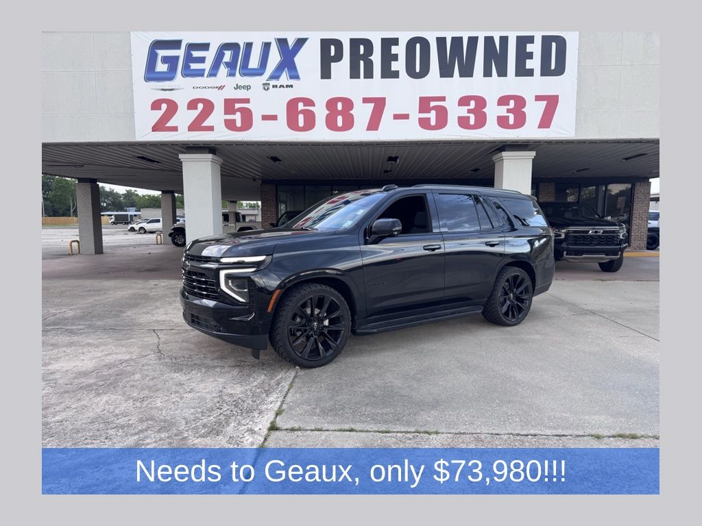 Black 2025 Chevrolet Tahoe RST 4WD SUV / Crossover Four-Wheel Drive