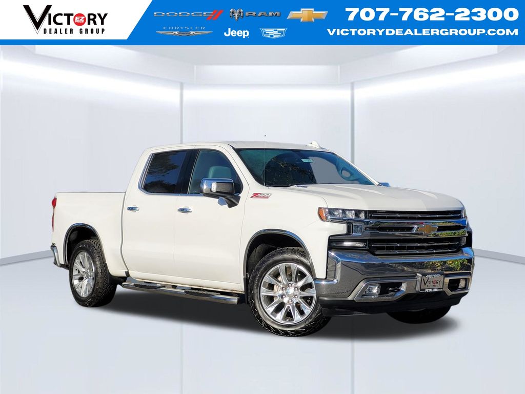 Summit White 2020 Chevrolet Silverado 1500 Pickup Truck Four-Wheel Drive Automatic