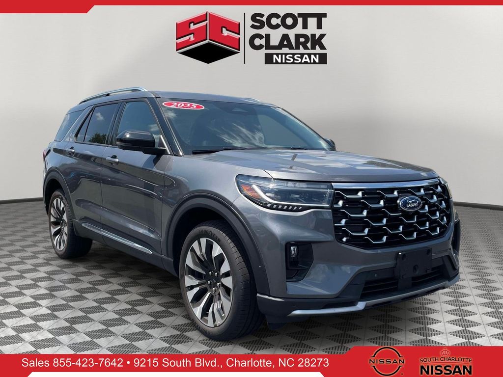 Carbonized Gray Metallic 2025 Ford Explorer SUV / Crossover All-Wheel Drive Automatic