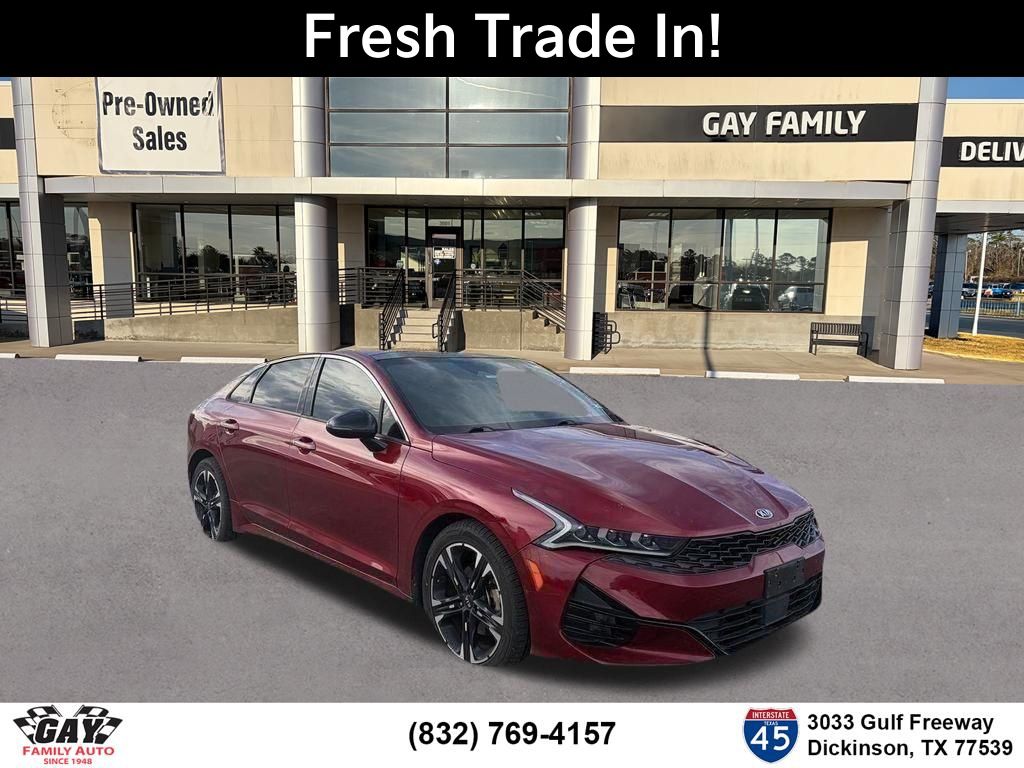 Passion Red 2021 Kia K5 GT-Line FWD Sedan Front-Wheel Drive 8-Speed Automatic