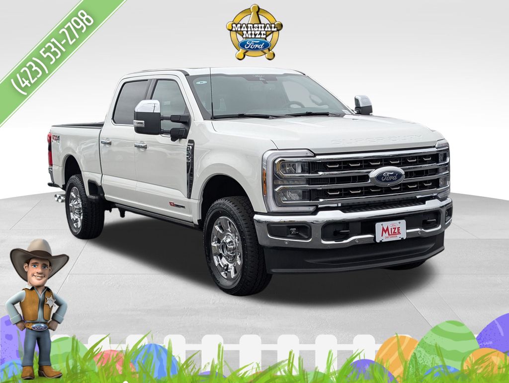 Star White Metallic Tri-Coat 2026 Ford F-250 Super Duty King Ranch Crew Cab 4WD Pickup Truck Four-Wheel Drive Automatic