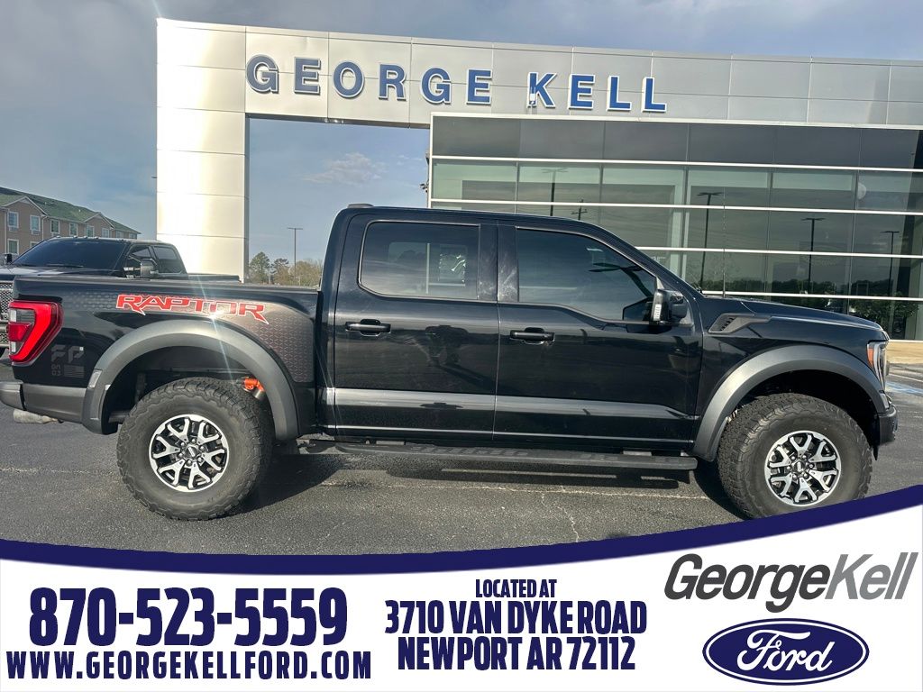 Agate Black Metallic 2023 Ford F-150 Raptor SuperCrew 4WD Pickup Truck Four-Wheel Drive Automatic