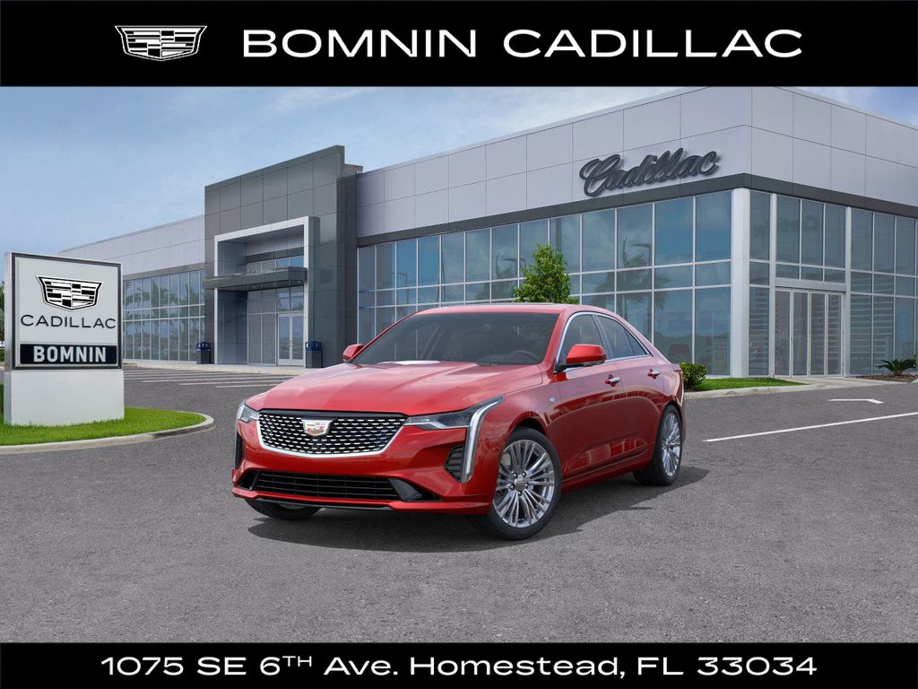Radiant Red 2025 Cadillac CT4 Sedan Rear-Wheel Drive 8-Speed Automatic