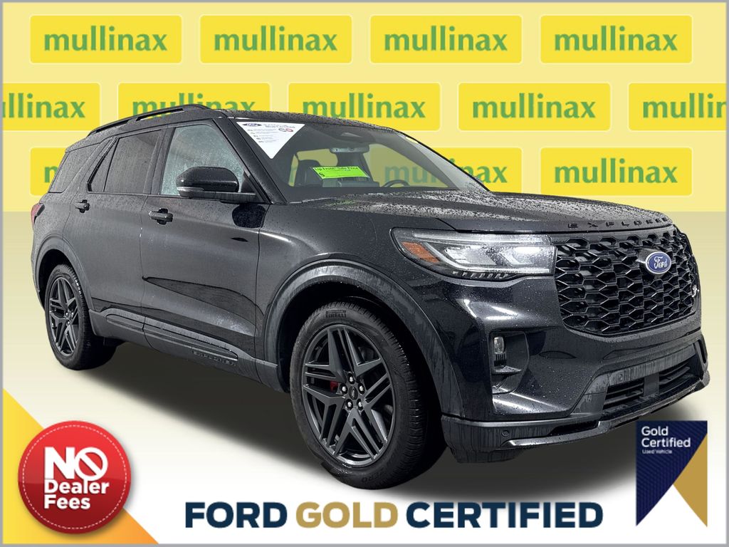 Agate Black Metallic 2025 Ford Explorer SUV / Crossover All-Wheel Drive Automatic