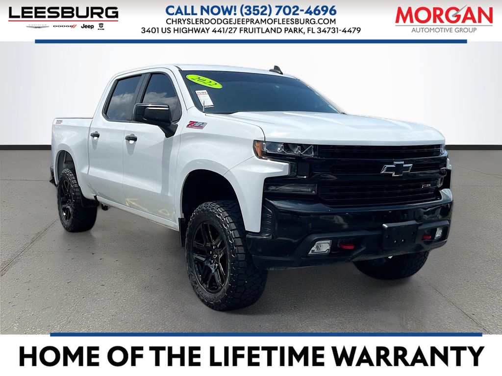 Summit White 2022 Chevrolet Silverado 1500 Pickup Truck Four-Wheel Drive Automatic