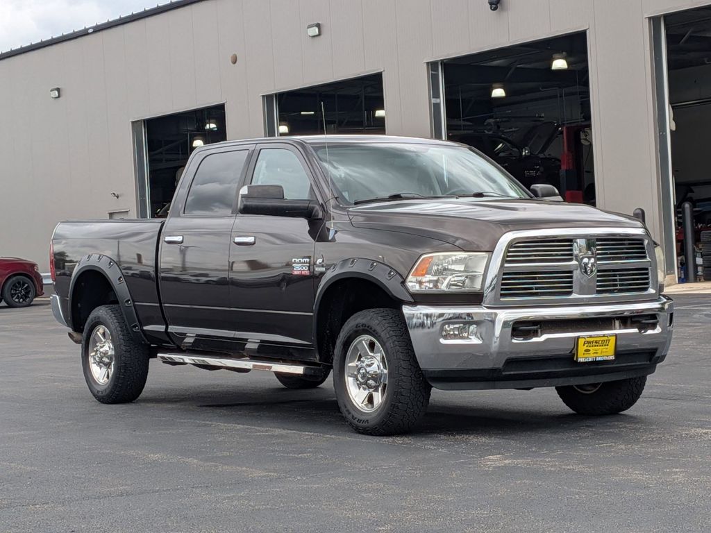 Rugged Brown Pearlcoat/Light Graystone Pearlcoat 2010 Dodge RAM 2500 SLT Crew Cab 4WD Pickup Truck Four-Wheel Drive 6-Speed Automatic