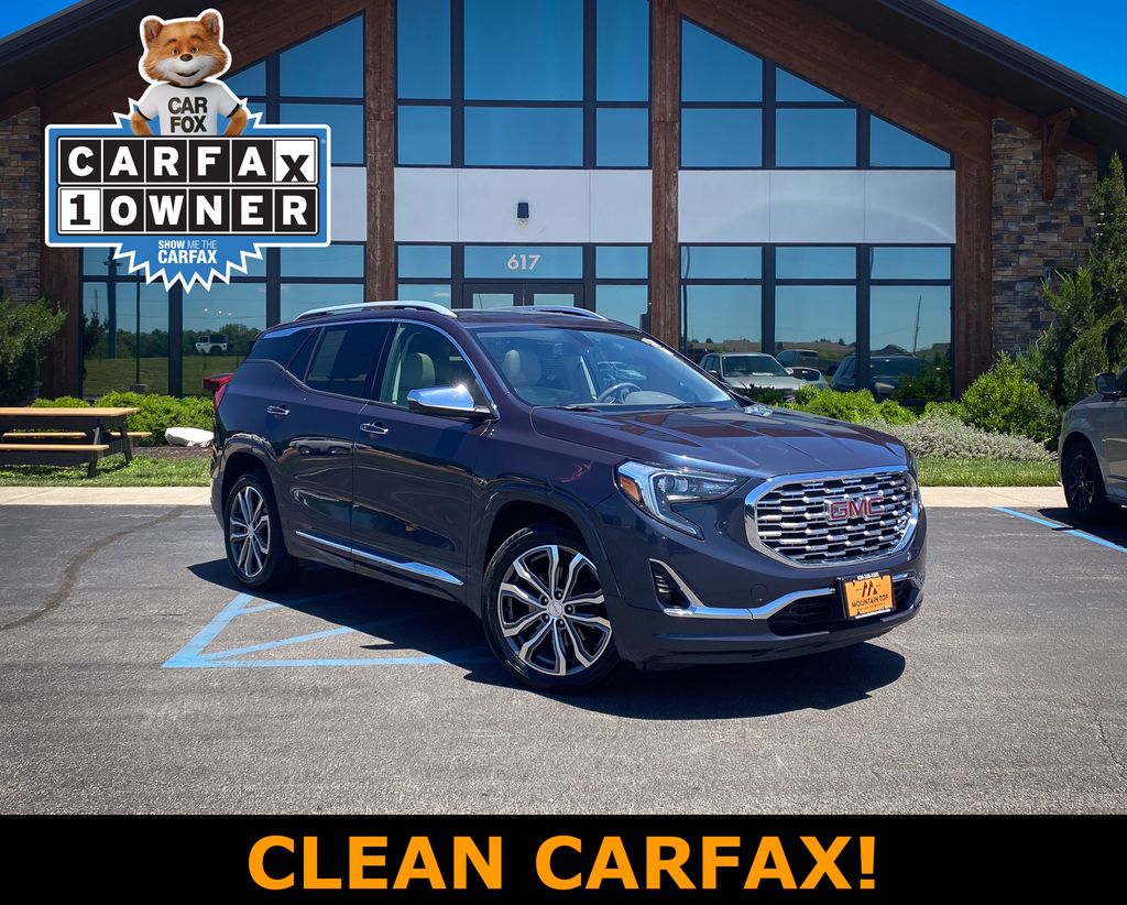 Blue Steel Metallic 2019 GMC Terrain Denali SUV / Crossover Front-Wheel Drive 9-Speed Automatic